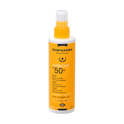ISISPHARMA UVEBLOCK fps50+ Spray 200ml (fondo limpio)
