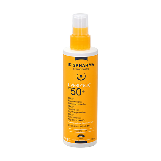 ISISPHARMA UVEBLOCK fps50+ Spray 200ml (fondo limpio)