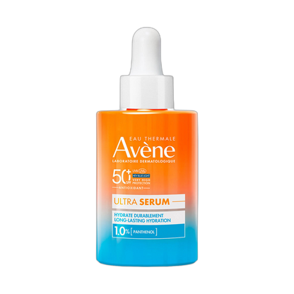 AVENE Protector solar facial en serum fps50+ efecto hidratante (2en1) 30ml (fondo limpio)