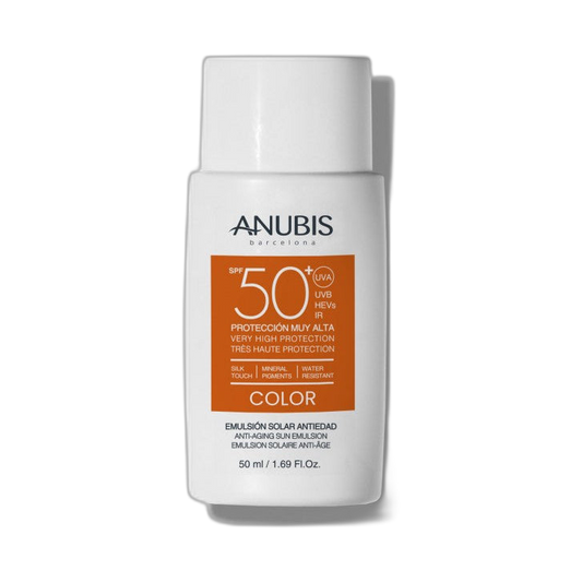ANUBIS Anti-Aging sun emulsion color spf50+ 50ml (fondo limpio)