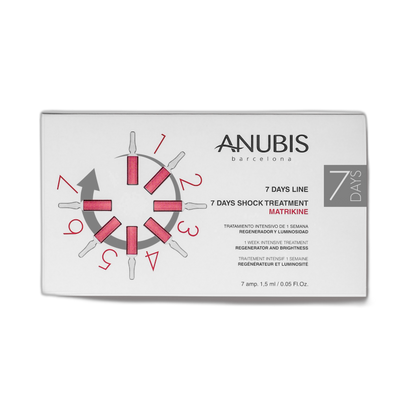 ANUBIS 7 Days Shock Treatment Matrikine 7 amp. x 1.5ml (fondo limpio)
