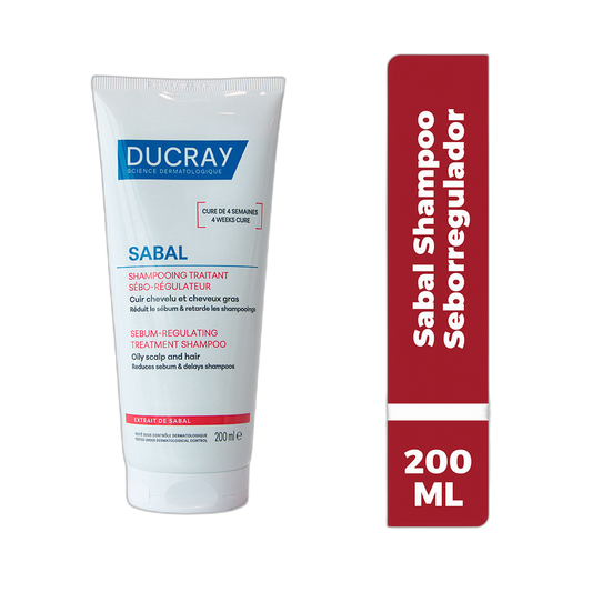 DUCRAY Sabal shampoo regulador de grasa 200ml (fondo limpio)
