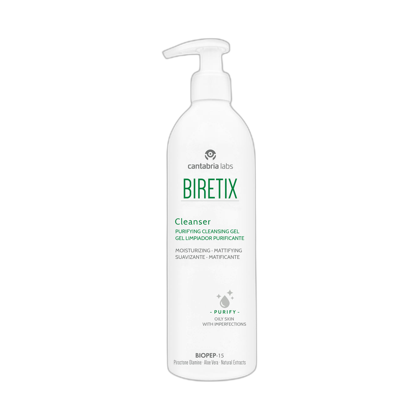 BIRETIX Cleanser gel 400ml (fondo limpio)