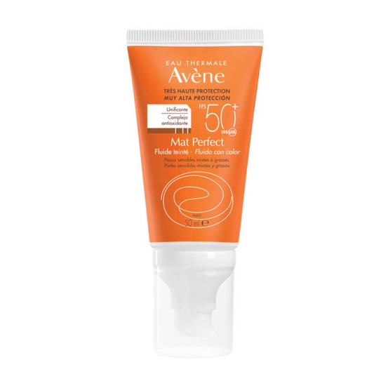 AVENE MAT PERFECT Fluido con color fps50+ 50ml