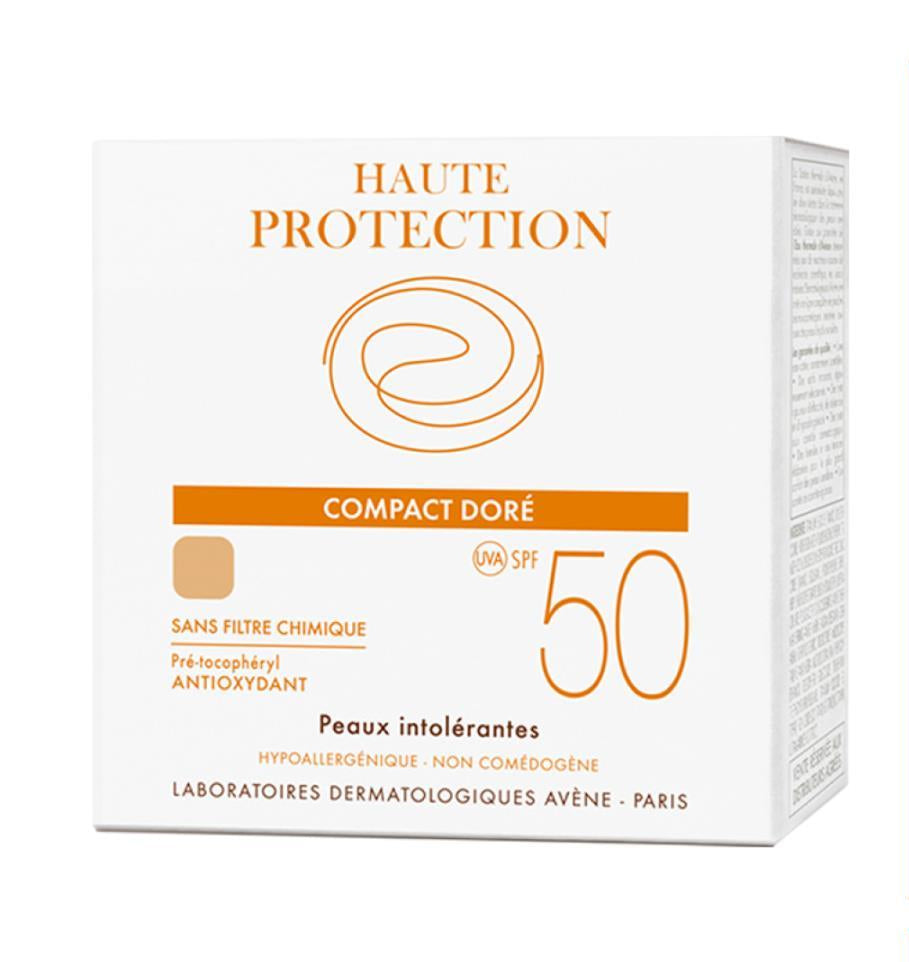 AVENE Compacto mineral tono dorado fps50