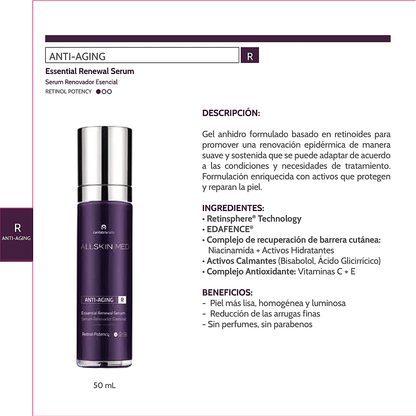 ALL SKIN MED ANTIAGING R ESSENTIAL RENEWING SERUM 50ML