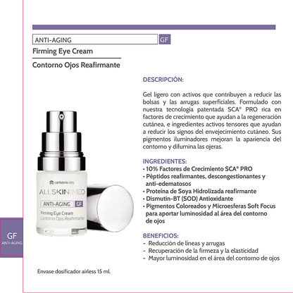 ALL SKIN MED Antiaging GF contorno de ojos reafirmante 15ml