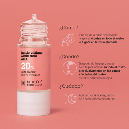 ETAT PUR Activo puro ácido cítrico 20% 15ml