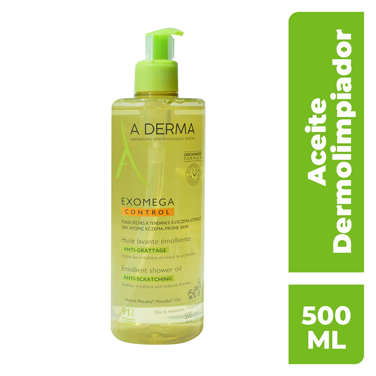 ADERMA Exomega Control Dermolimpiador En Aceite 500 Ml