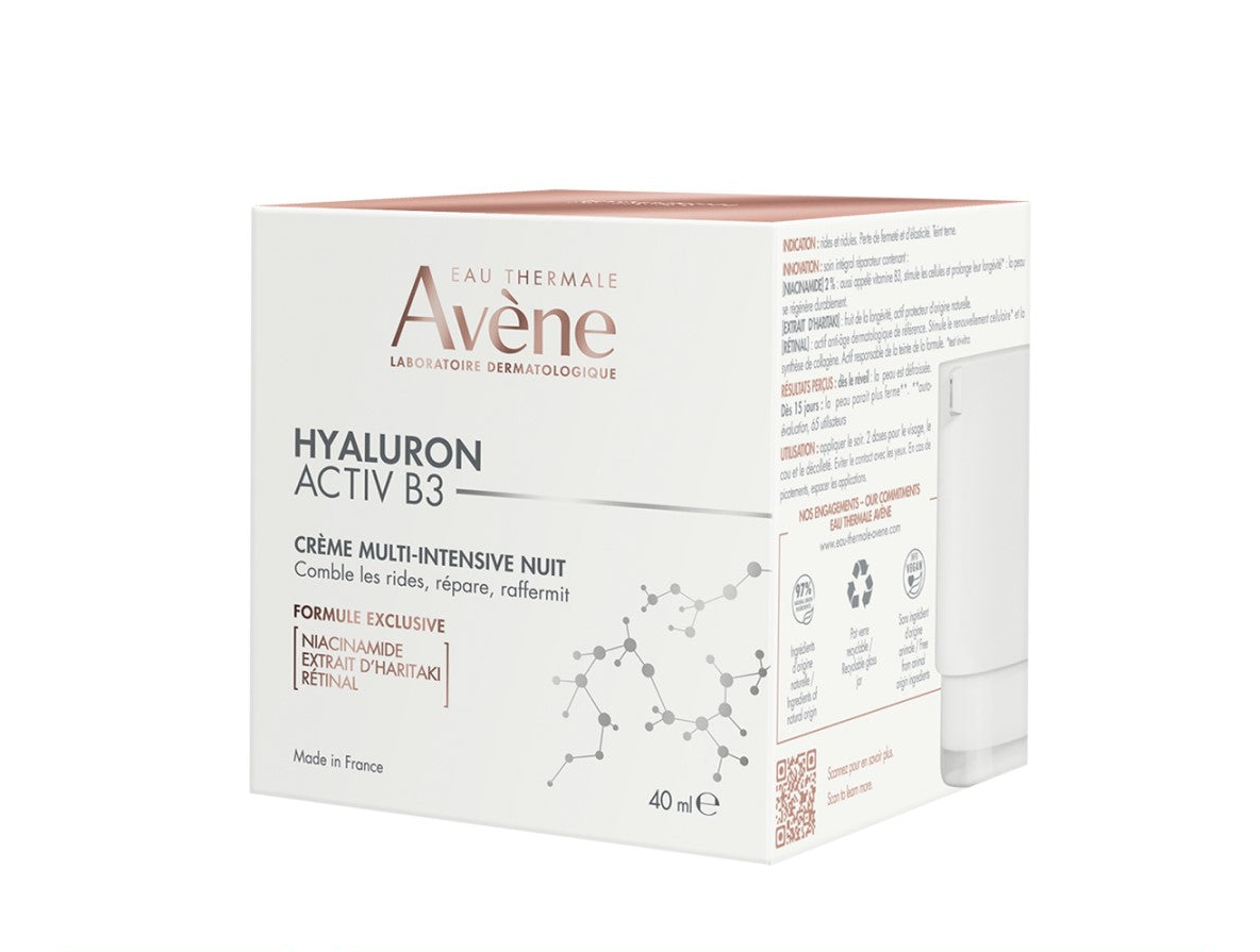 AVENE Hyaluron Activ B3 crema de noche 40ml