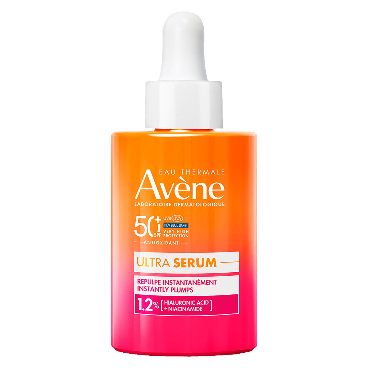 AVENE Protector solar facial en serúm fps50+ efecto rellenador (2en1) 30ml