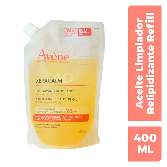 AVENE Xeracalm A.D aceite limpiador refil 400ml