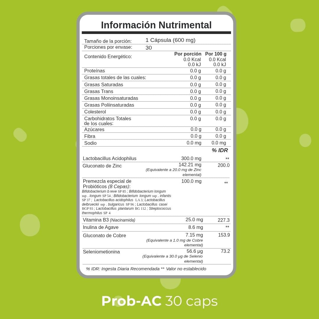 BIOBO LABS biocore prob-ac 30caps 600mg