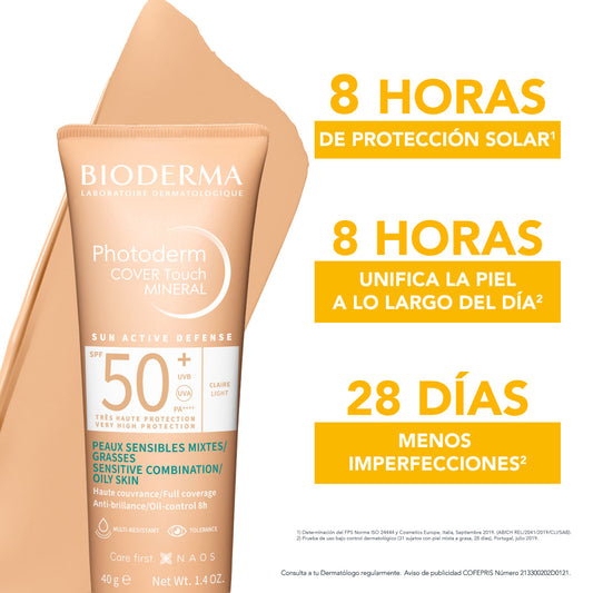 BIODERMA Photoderm COVER Touch spf50+ Tono claro 40ml