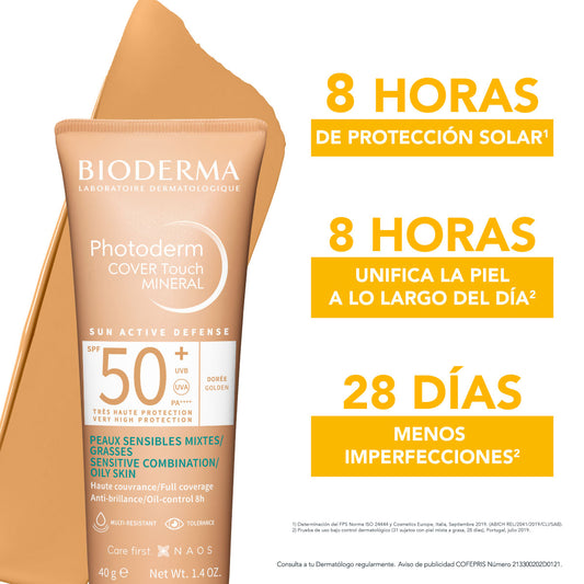 BIODERMA Photoderm COVER Touch spf50+ Tono dorado 40ml