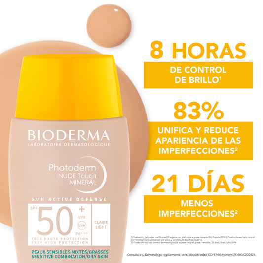 BIODERMA Photoderm Nude Touch spf50+ Tono claro 40ml
