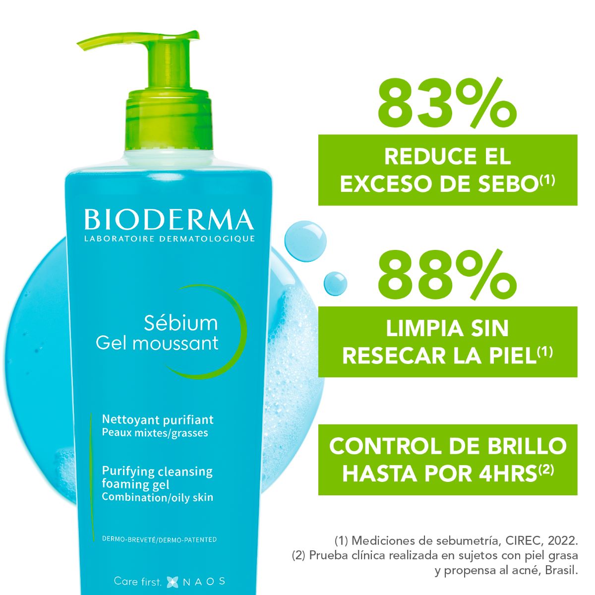 BIODERMA Sébium gel moussant 500ml