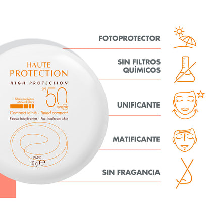 AVENE Compacto mineral tono arena fps50