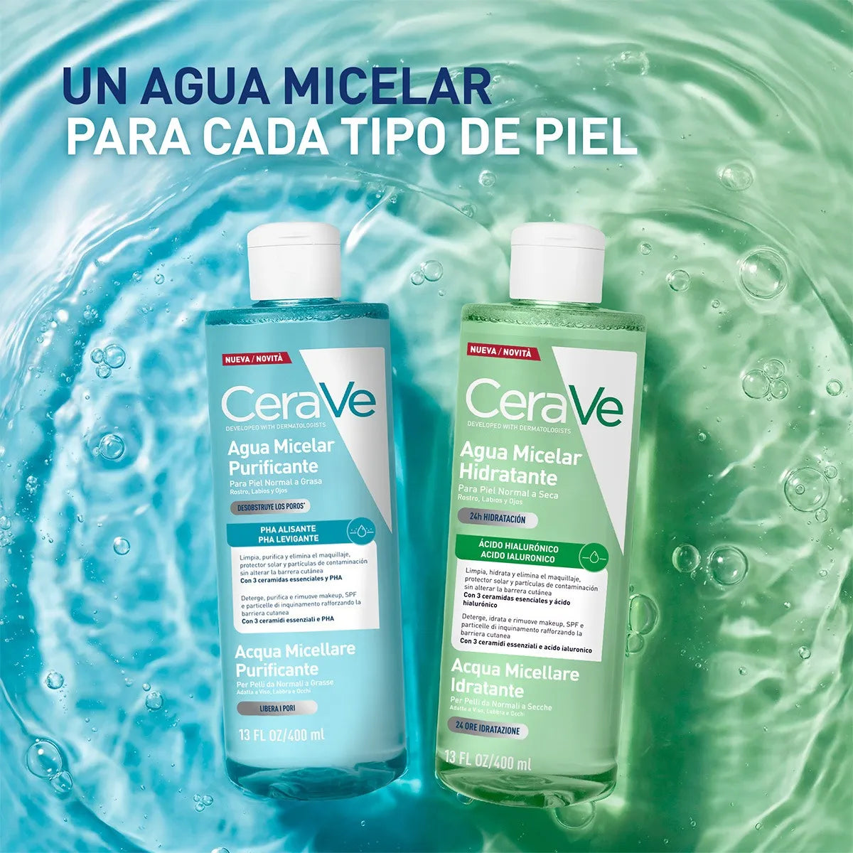 CERAVE Agua micelar hidratante 400ml