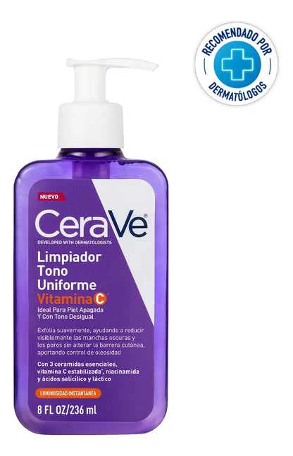 CERAVE Limpiador tono uniforme VitaminaC 236ml