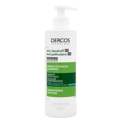 VICHY Dercos shampoo anticaspa cabello normal a graso 390ml