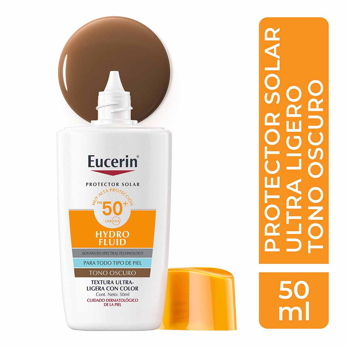 EUCERIN Sun face hydro fluid FPS50+ tono oscuro 50ml