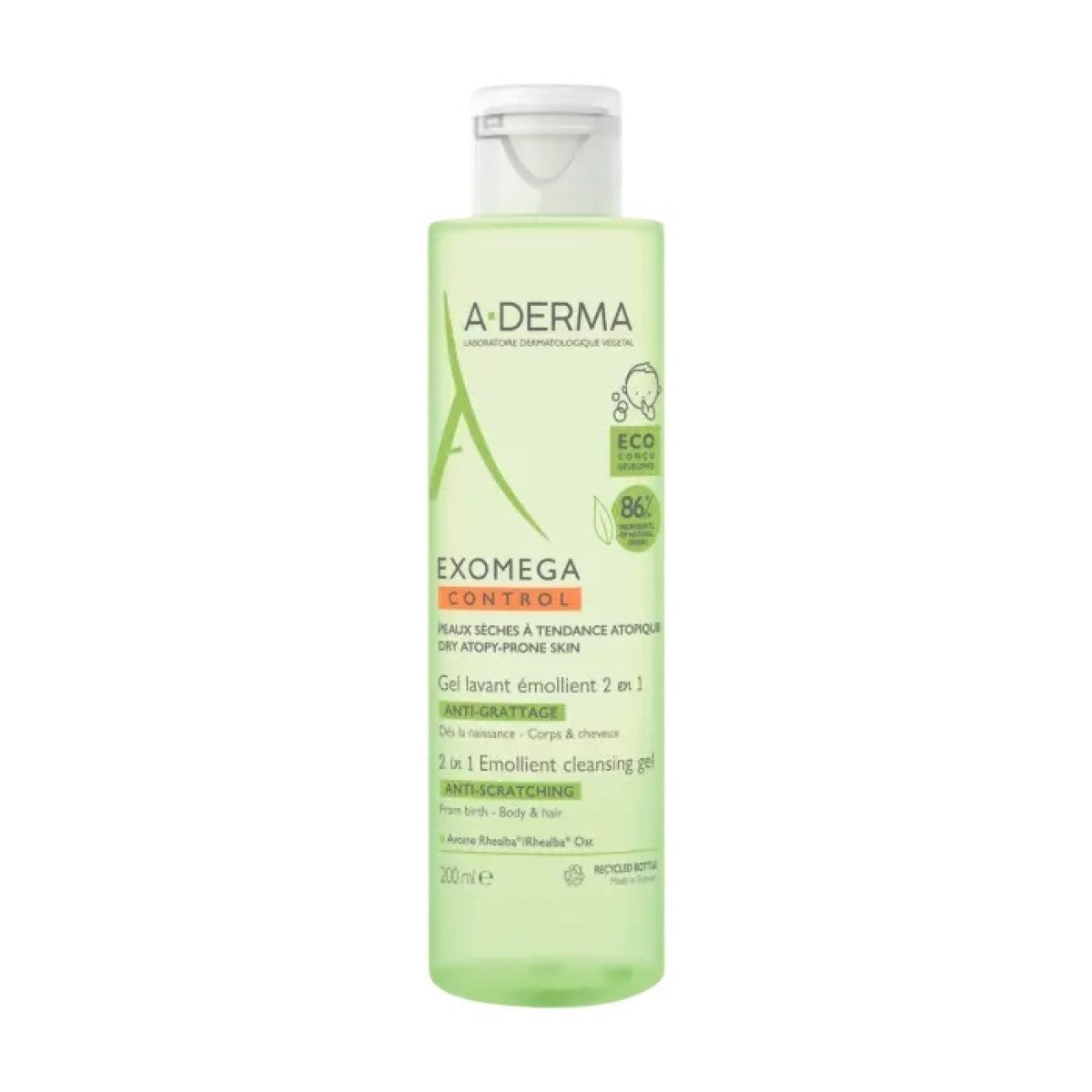 ADERMA Exomega control gel de bebé 200ml