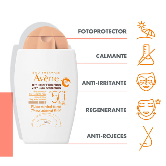AVENE Fluido mineral con color fps50+ 40ml