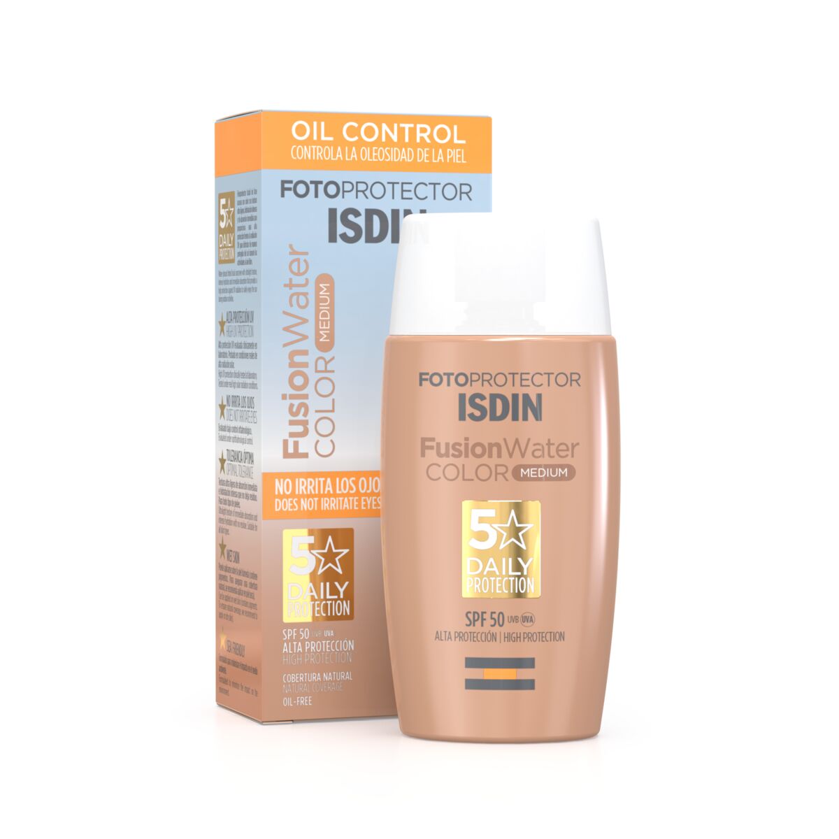 ISDIN FUSION WATER color medium spf50+