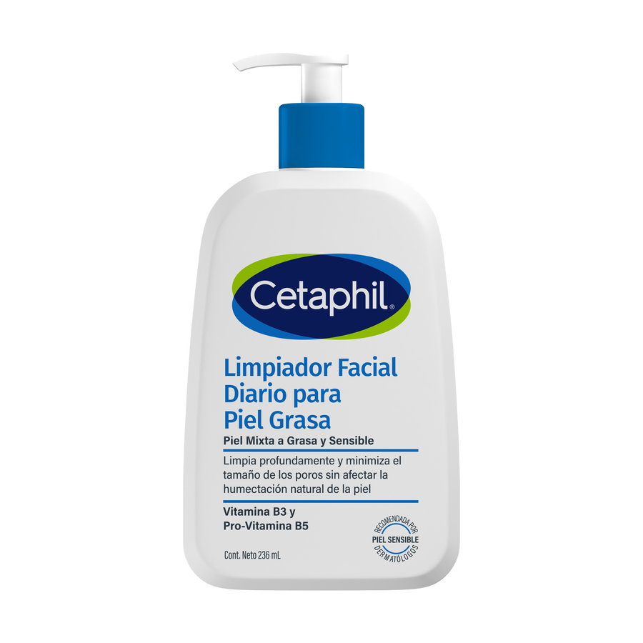 CETAPHIL Limpiador facial diario piel grasa 237ml