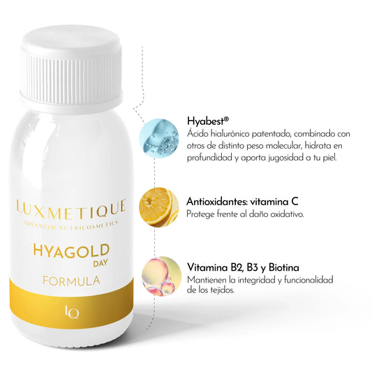 LUXMETIQUE Fórmula Hyagold day 15 viales bebibles 30ml