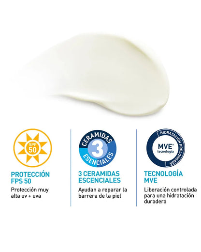 CERAVE Loción protectora invisible hidratante fps50+ 177ml