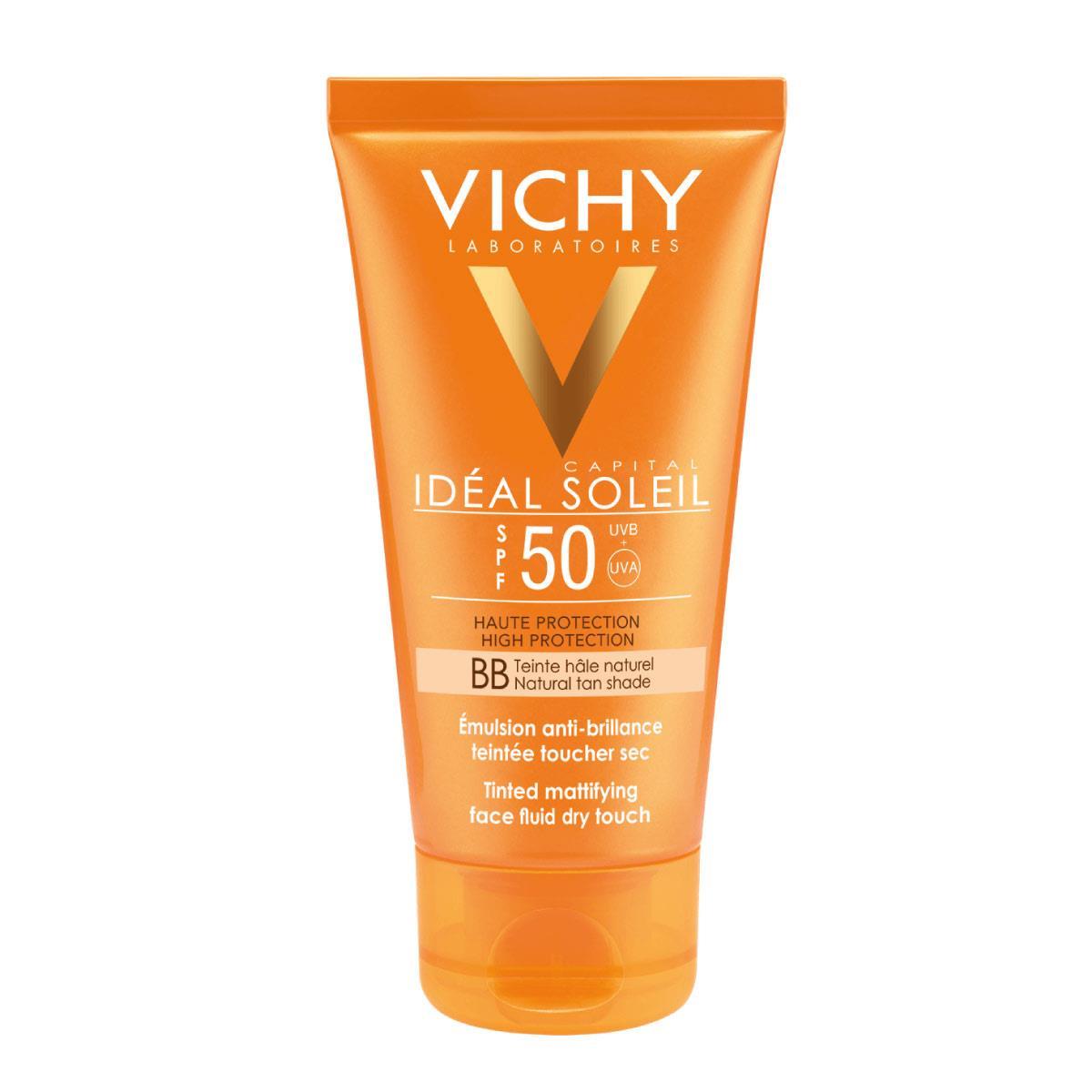 VICHY Ideal Soleil Bb toque seco con tinte fps50+ 50ml