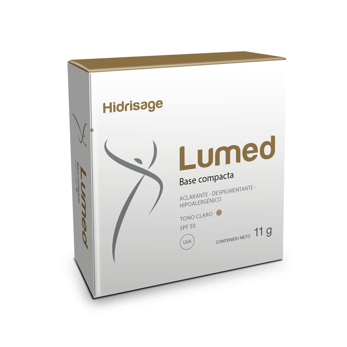 HIDRISAGE Lumed Base compacta tono claro 11g