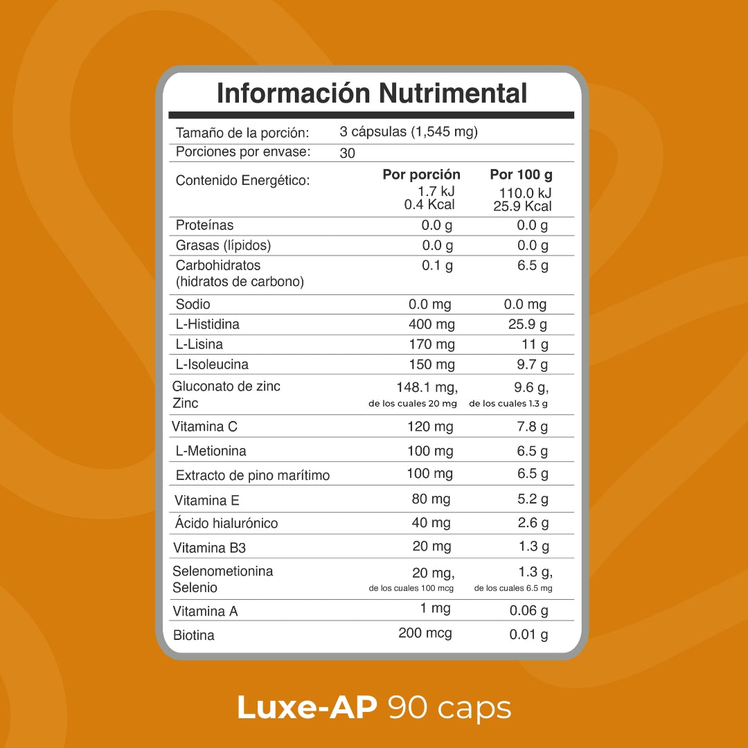 BIOBO LABS luminaskin luxe-ap 90caps 500mg vegetal