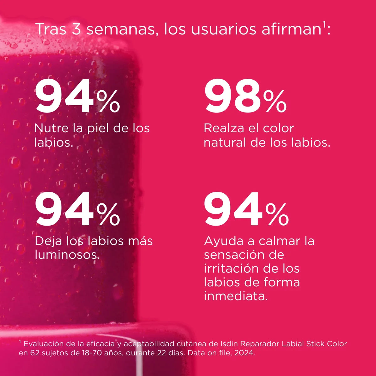 ISDIN Reparador labial stick 4gr - Rosa