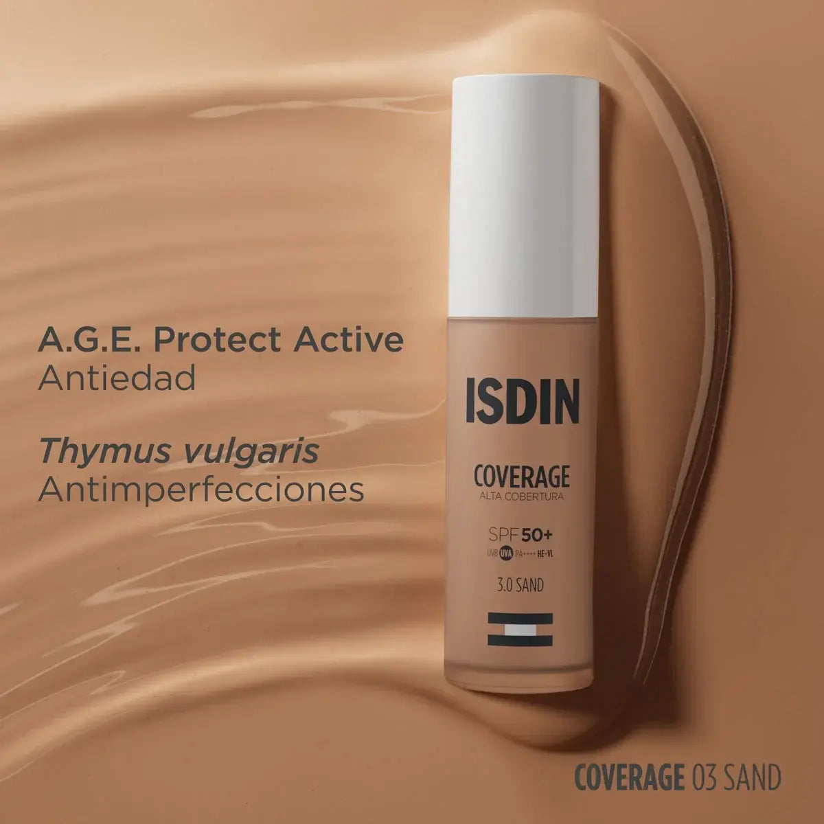 ISDIN COVERAGE FPS50+ 3.0 Sand 30ml