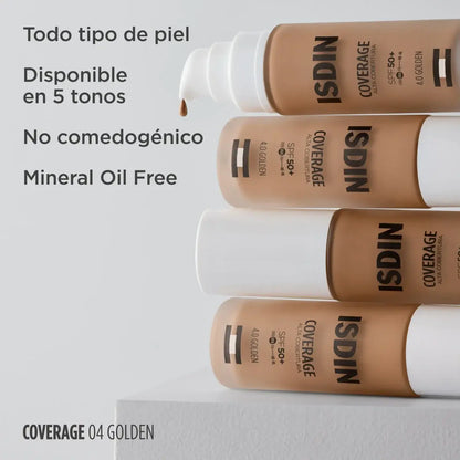 ISDIN COVERAGE FPS50+ 4.0 Golden 30ml