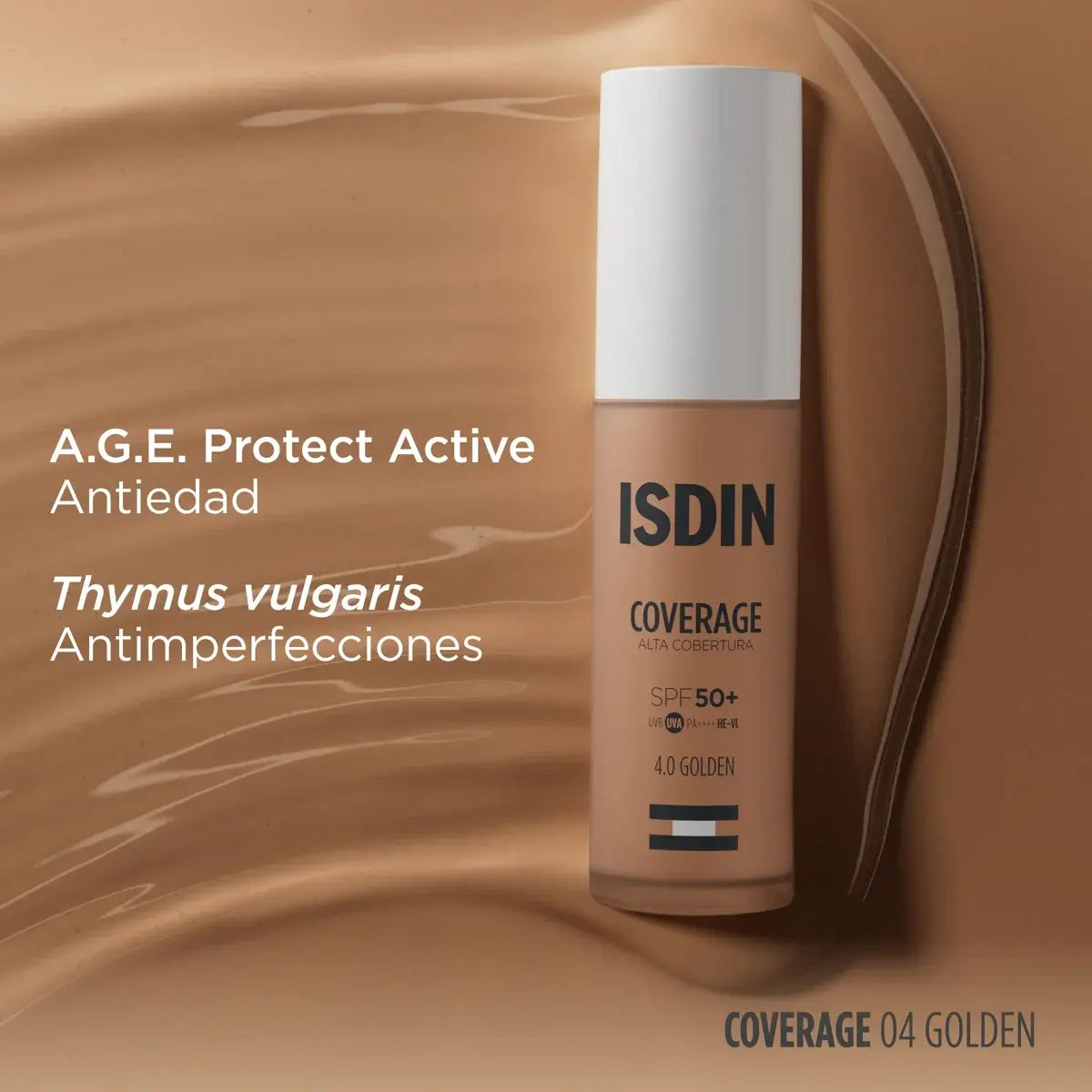 ISDIN COVERAGE FPS50+ 4.0 Golden 30ml