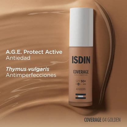 ISDIN COVERAGE FPS50+ 4.0 Golden 30ml