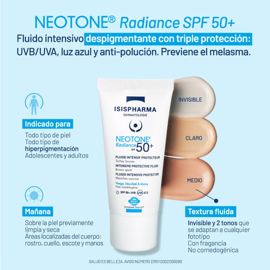ISISPHARMA NEOTONE Radiance spf50+ tono claro 30ml