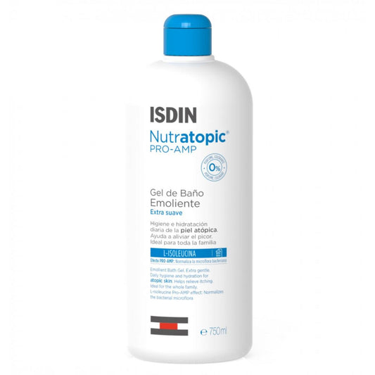 ISDIN Nutratopic Pro-Amp gel de baño emoliente 750ml