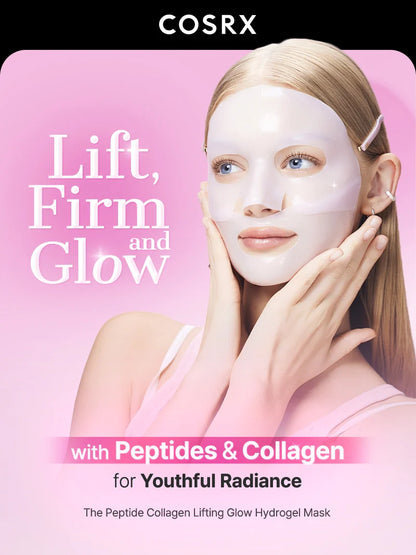 COSRX The Peptide collagen lifting glow hydrogel mask 3pz