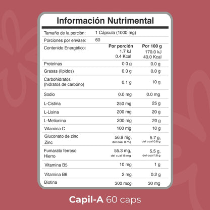 BIOBO LABS profemme Capil-A 60caps 1g vegetal