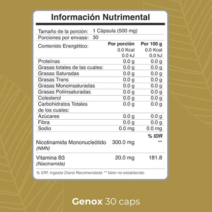 BIOBO LABS revigen genox 30caps 500mg