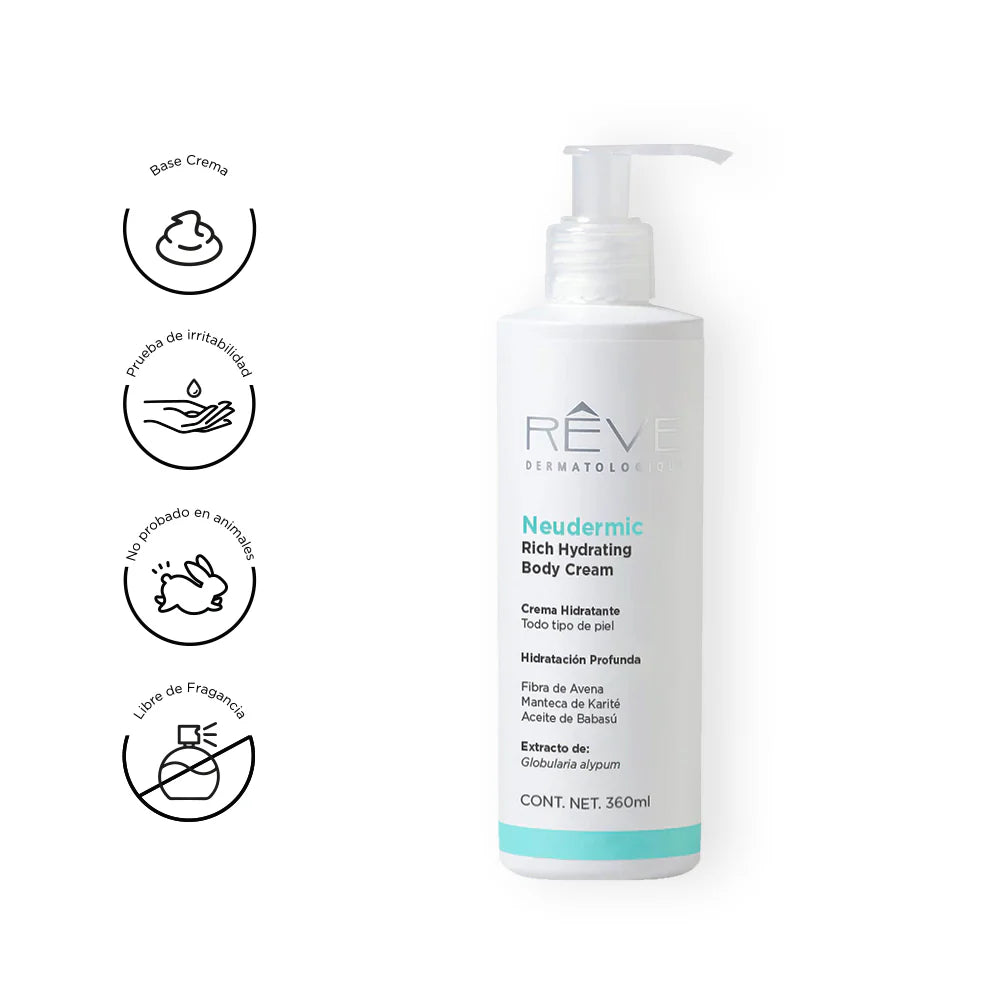 RÉVE Neudermic rich hydrating body cream 360ml