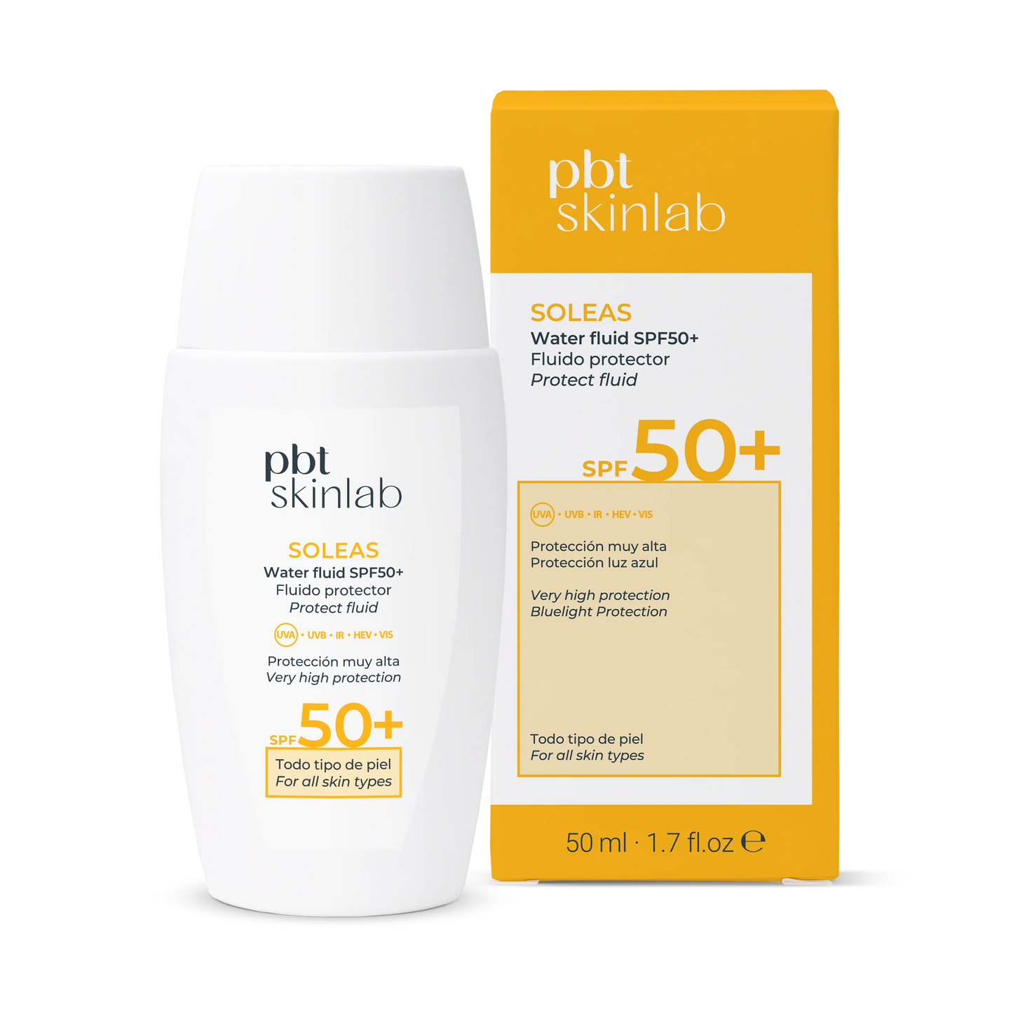 Pbt skinlab SOLEAS WATER FLUIDO Spf50+  50ml