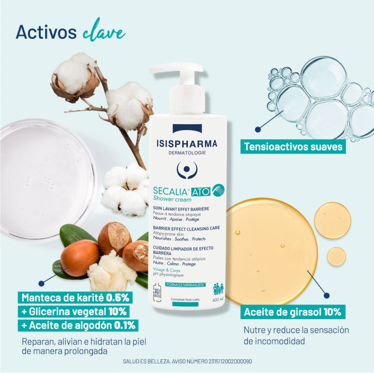 ISISPHARMA SECALIA SHOWER CREAM 400ML