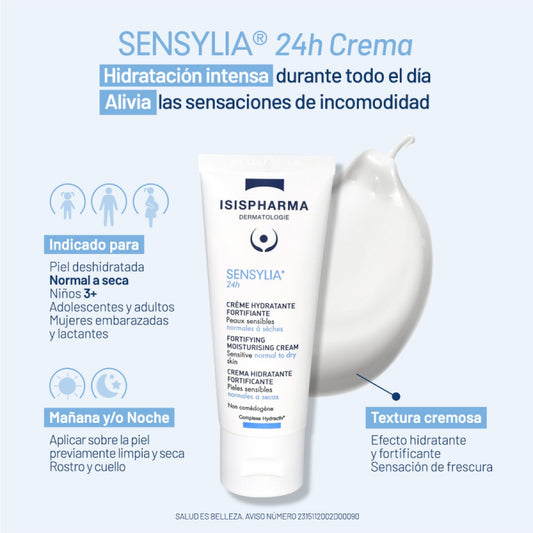 ISISPHARMA  Sensylia 24H Crema Hidratante 40Ml
