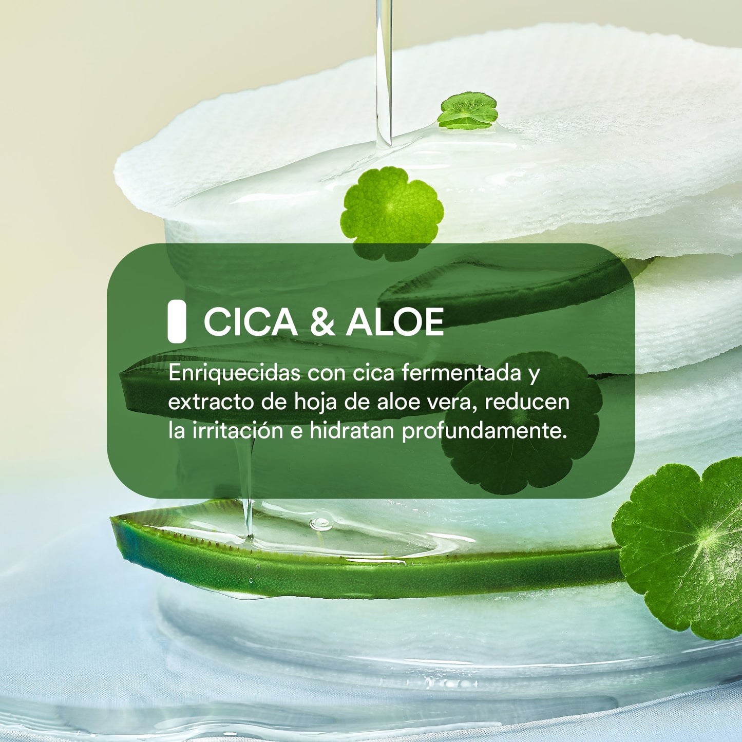 TONICO EN PADS CICA CALMING AQUA PAD TONER